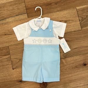 NWT Vive la Fete Jon Jon with white shirt size 18 months